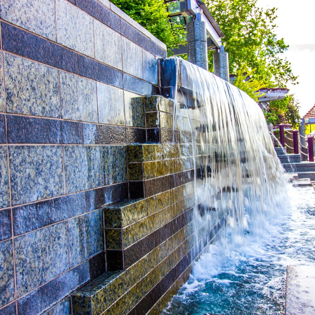 Water Cascade Fountain Construction