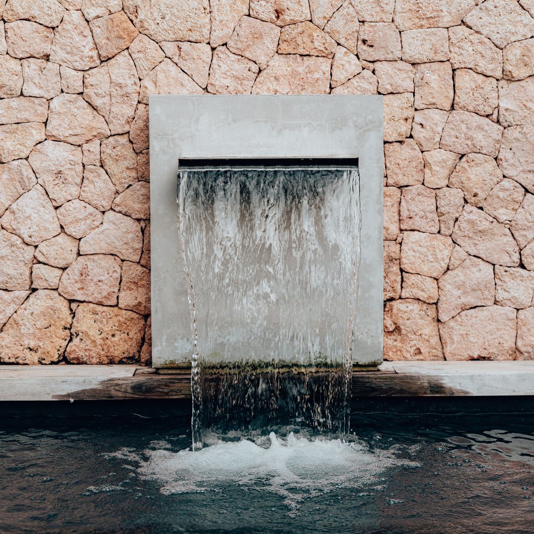 Wall Fall Fountain Construction